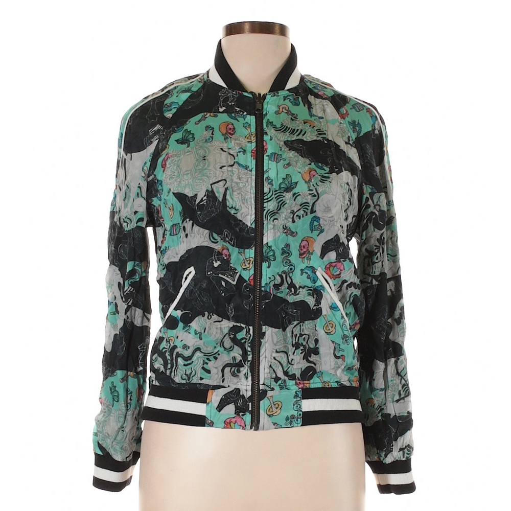 Zadig & Voltaire Billy Print Reversible Bomber Jacket